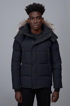Chamarras Canada Goose Hombre Outlet - Wyndham Abrigos Black Label Azul Marino HF4960123
